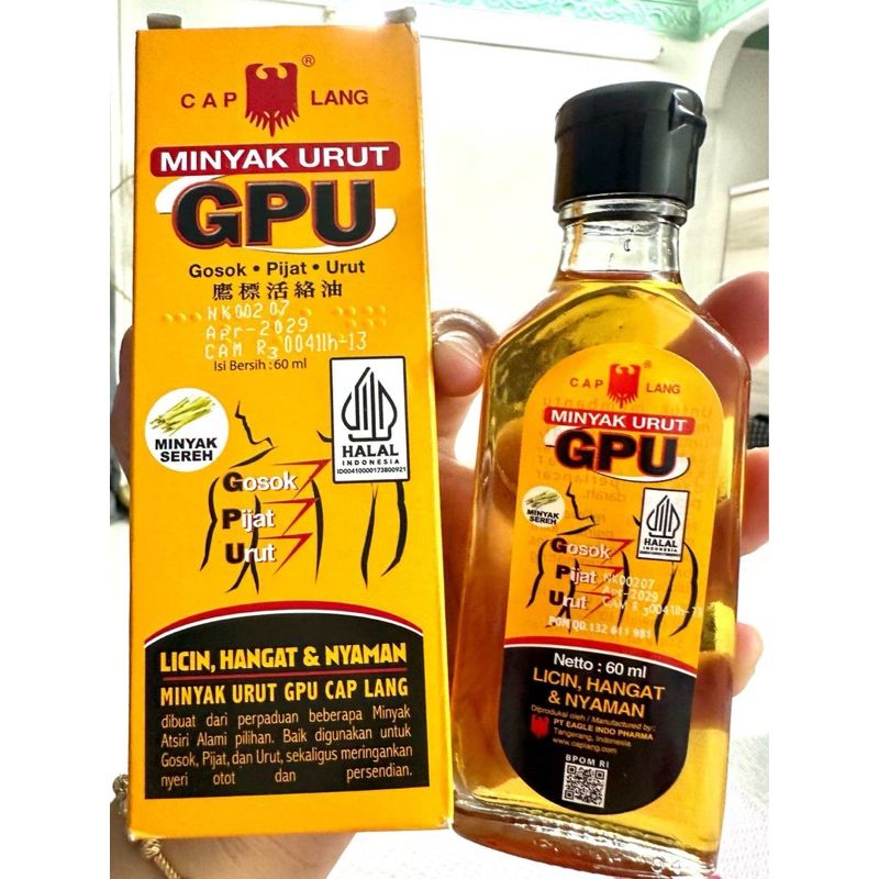 DẦU THOA BÓP GPU LINIMENT OIL - GPU GỪNG 🫚
