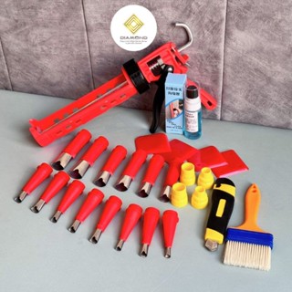 [COMBO] Súng Bắn Keo Silicon, Dụng Cụ Bơm Keo Silicon Tự Ngắt, Dụng Cụ Phun Keo, Đầu Vòi Keo Silicon, Súng Bắn Silicon