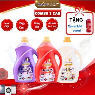 [Combo Gia Đình] 3 Can nước giặt HygienC - Khối lượng 2Kg