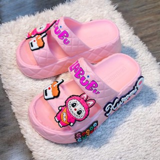 SIZE TO LÙI SIZE- Dép bánh mì cho bé gái hình thỏ hoa mai siêu dễ thương, dép 2 quai chống nước đế cao siêu nhẹ và mềm