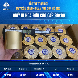 THÙNG GIẤY IN HÓA ĐƠN K80*80 – GIẤY IN BILL NHIỆT CHẤT LƯỢNG CAO