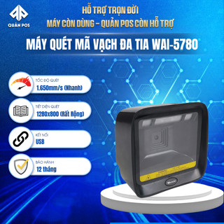 Máy quét mã vạch để bàn đa tia Winson Wai 6780 siêu nhạy, tiết diện quét lơn, BH 12 tháng