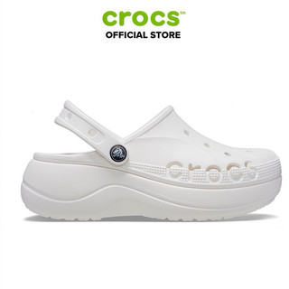    CHÍNH HÃNG   GIÀY CLOG NỮ CROCS BAYA PLATFORM - WHITE-freeshipp 