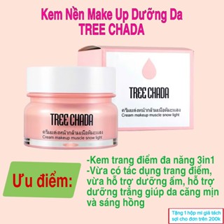 [chính hãng] Kem nền makeup TREE CHADA Thái Lan dưỡng da, nâng tone, chống nắng, che lỗ chân lông