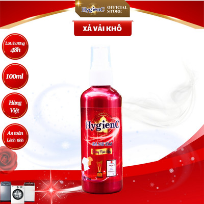 [Đỏ] Nước xả vải khô HygienC dạng xịt - Dung tích 100ml - XVK1Đ