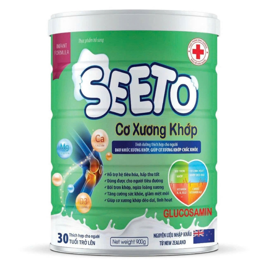 Sữa Y Học SEETO XƯƠNG KHỚP 900g giúp cơ xương khớp chắc khỏe dẻo dai
