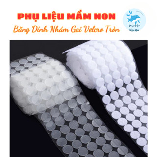  Băng Dính Gai Velcro Tròn Khóa Nhám Có Sẵn Keo Dán Các Loại  Cặp  