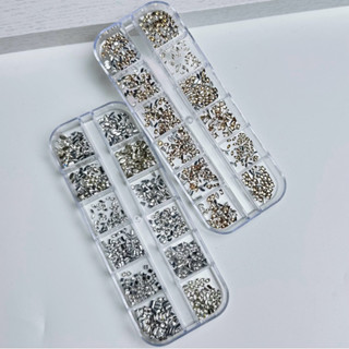[600 Viên] Set đá đính viền móng tay, trang trí nail MINI siêu sáng, mix nhiều hình_Trung Pham Nail