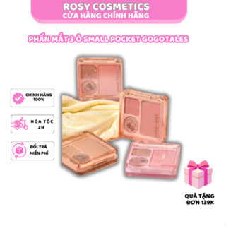   HỎA TỐC  GOGOTALES Phấn Mắt Má 3 Ô Small Pocket GT614  ROSY SINCE 2023 Cosmetic Makeup 