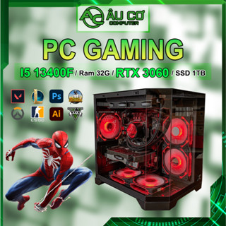 PC Gaming, Máy tính Gaming, Cây Gaming, PC đồ hoạ chơi game Intel i5 13400f / Ram 32G / RTX 3060 12G / Vỏ kính bể cá