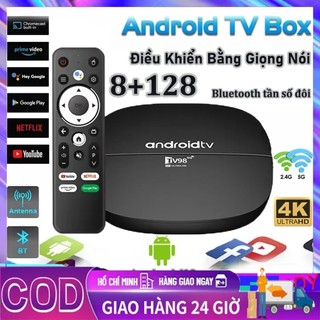 Android TV Box TV98 4K bản 16G+256GB Kết Nối Wifi 5G,Bluetooth 4.0, Bluetooth tần số đôi, Điều khiển từ xa bằng giọng nó