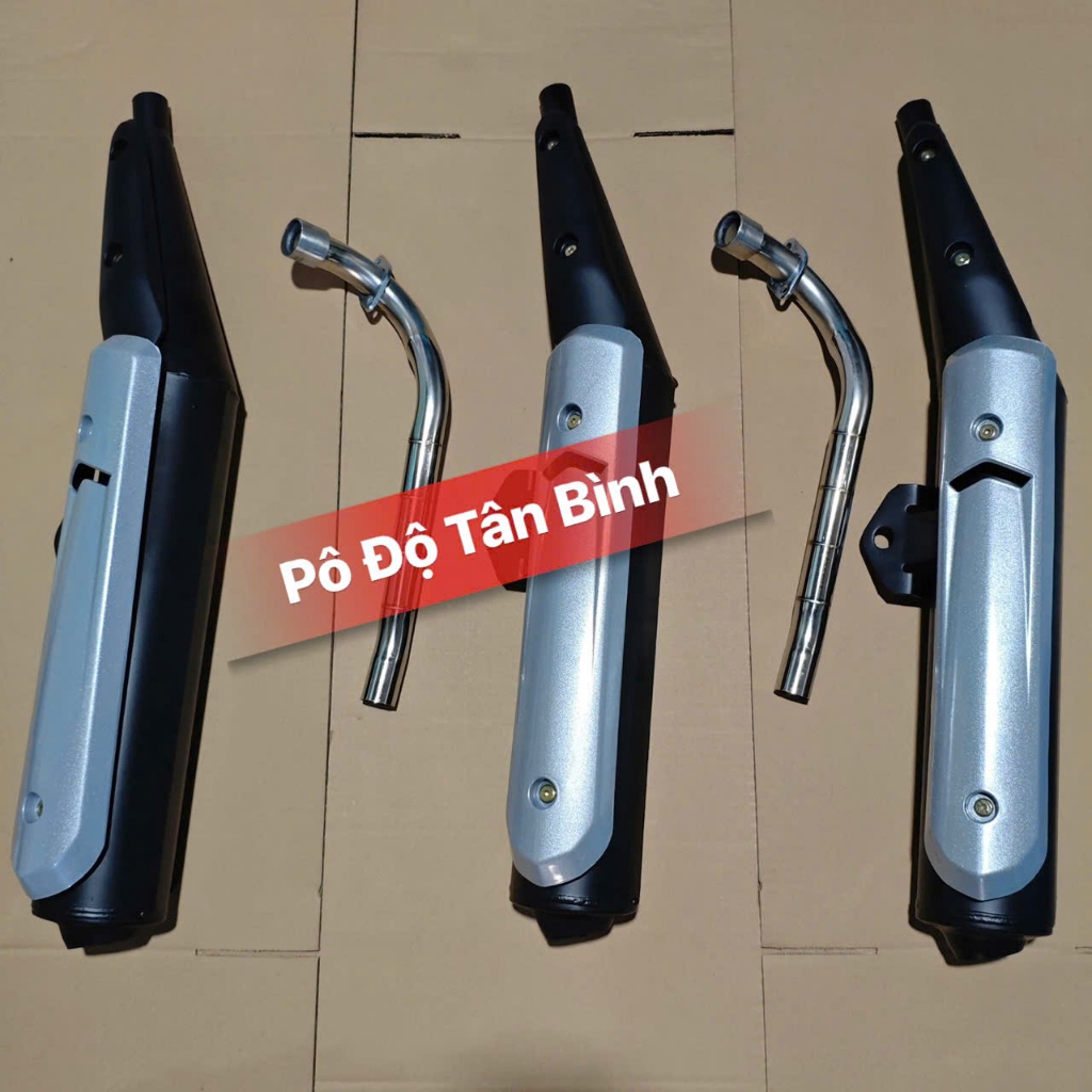 Pô Sirius Pô Spark 1:1 gắn sirius KHÔNG MÓC, đít zin tặng kèm ốp pô ( ốp trắng )