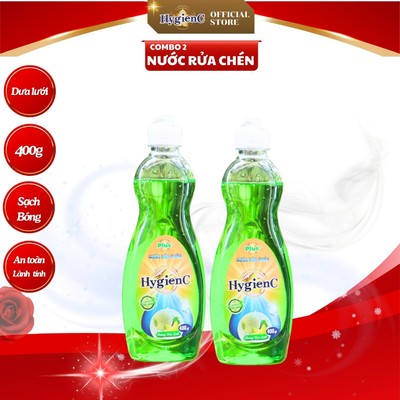 Combo 2 nước rửa chén bát HygienC Plus - Khối lượng 400g