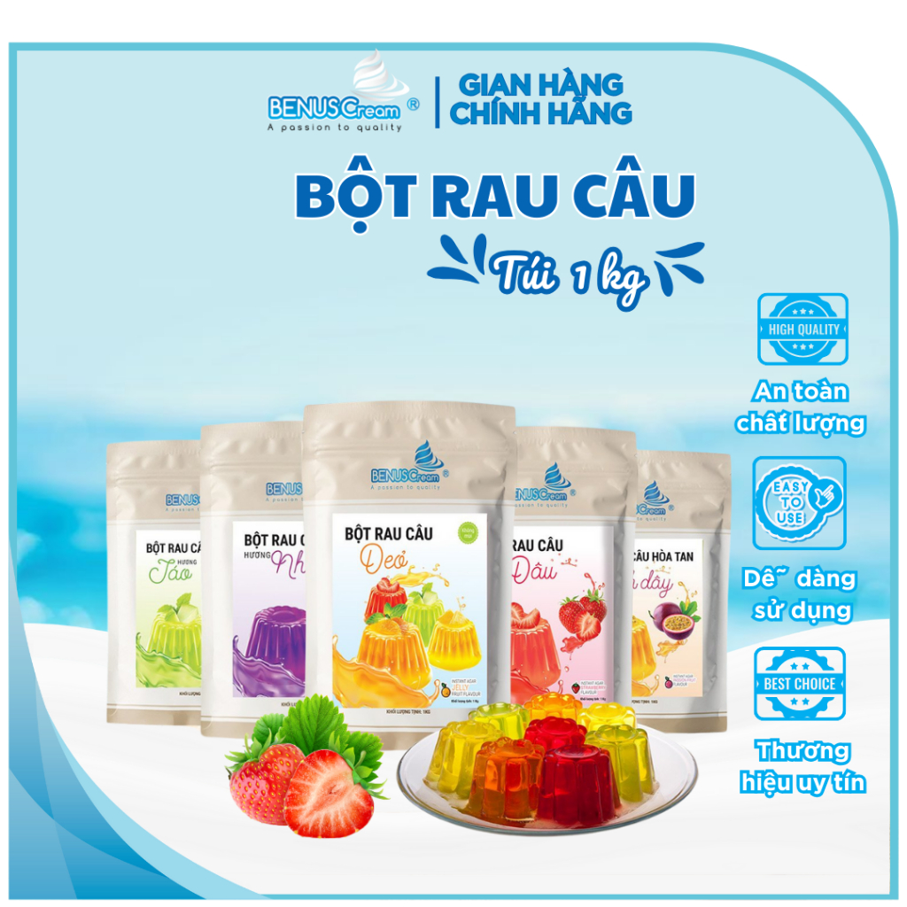 Rau Câu pha sẵn - 1kg BENusCream