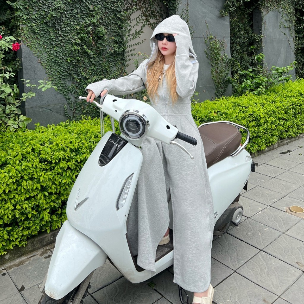  Áo Chống Nắng Toàn Thân Nữ HGHOME Chất Umi Hàn Chống Tia UV Áo Nắng Toàn Thân Dáng Dài Chất Liệu Dày Mịn Thoáng Mát 