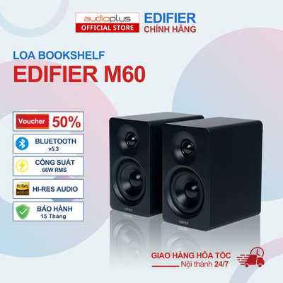 Loa bookshelf EDIFIER M60 - Công suất 66W - Bluetooth V5.3 - Hi-Res Audio - Chính hãng - BH15T