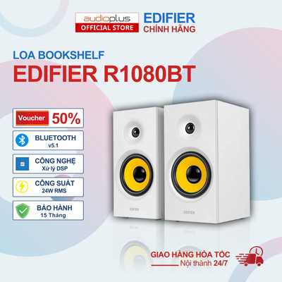 Loa bookshelf Edifier R1080BT - Thiết kế tinh tế - Công suất 24W - Chính hãng