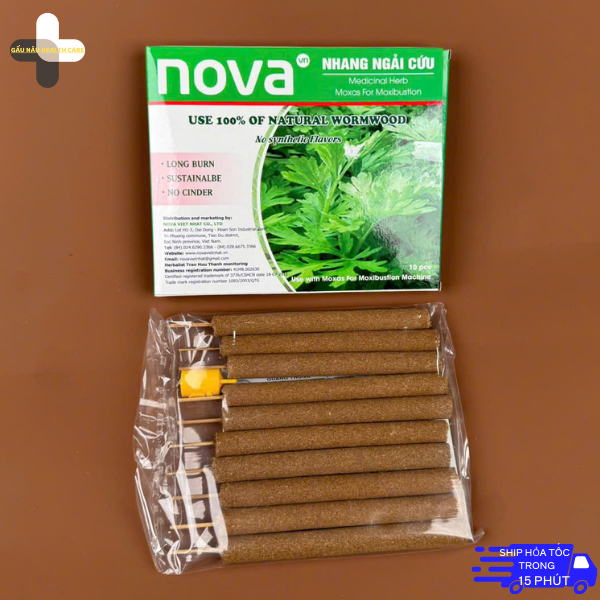 Nhang Ngải Cứu Nova 100% Từ Cây Ngải Cứu Tự Nhiên - Nhang Ngải Cứu Tuệ Hải Đường