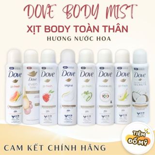  Xịt khử mùi Dove 150ML Hương Nước Hoa - Nhiều Mùi 