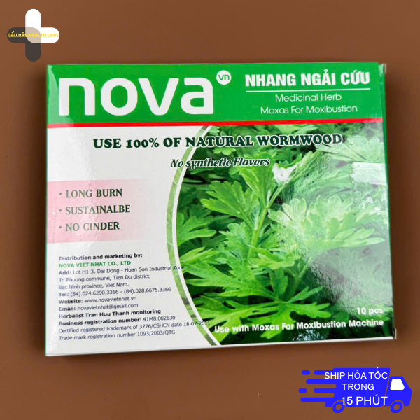 Nhang Ngải Cứu Nova 100% Từ Cây Ngải Cứu Tự Nhiên - Nhang Ngải Cứu Tuệ Hải Đường