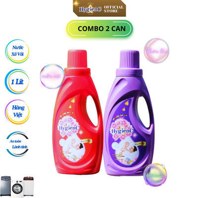 [Combo 2 chai] Nước xả vải HygienC lưu hương lâu  - Dung tích 1L
