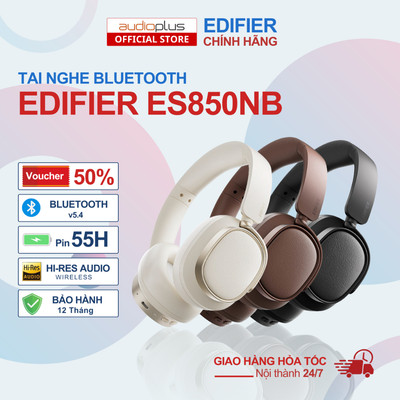 Tai nghe bluetooth chụp tai EDIFIER ES850NB - Chống ồn chủ động - App EDIFIER Connex - Pin 55h