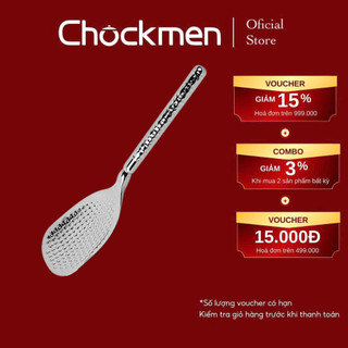  Muôi Xới Cơm KINSGEM By CHOCKMEN Inox 18 10 Cao Cấp Thìa Múc Cơm Muỗng Cơm Muôi Cơm Set Sần Tròn 