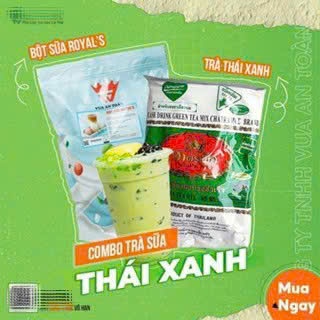 COMBO Trà Sữa Thái Xanh (Trà Thái Xanh + Bột Sữa) Pha 55 Ly