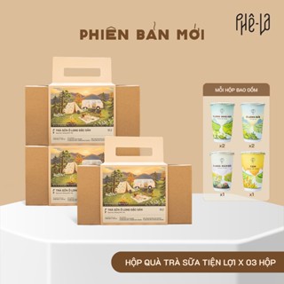 [COMBO 03] Hộp Quà Trà Sữa Tiện Lợi - Hộp 06 ly, 04 loại