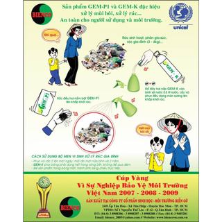 Men vi sinh xử lý mùi hôi, ủ phân GEM K
