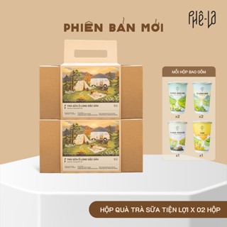[COMBO 02] Hộp Quà Trà Sữa Tiện Lợi - Hộp 06 ly, 04 loại