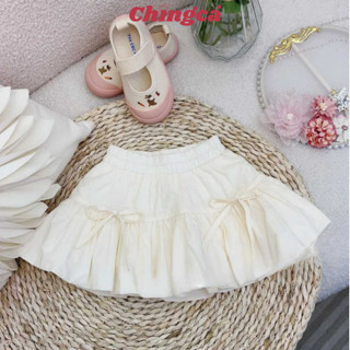  Chân váy bí cho bé chất liệu đũi ướt chân váy bé gái hai màu Be và Hồng phong cách hàn quốc,có size từ 8-23kg cc008 
