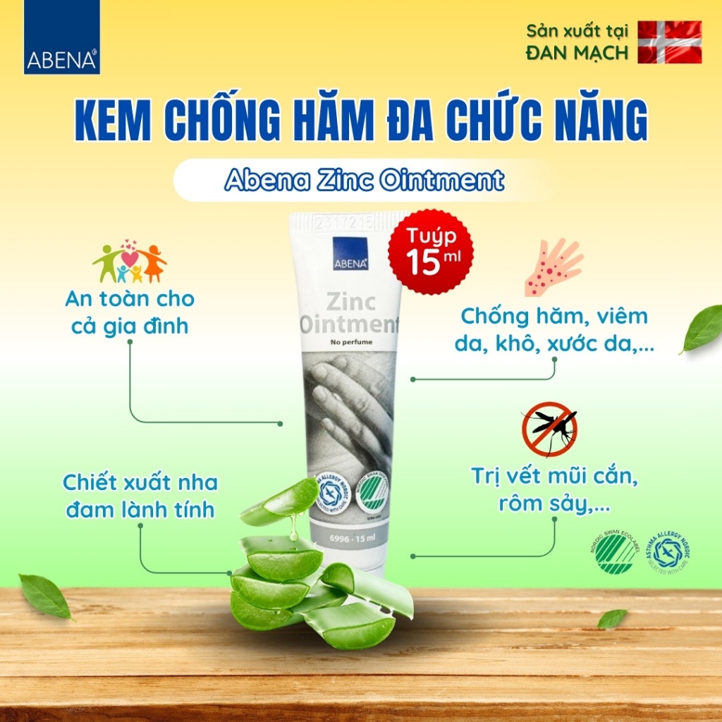 Kem đa năng Abena Zinc Ointment - Nhập Khẩu Đan Mạch