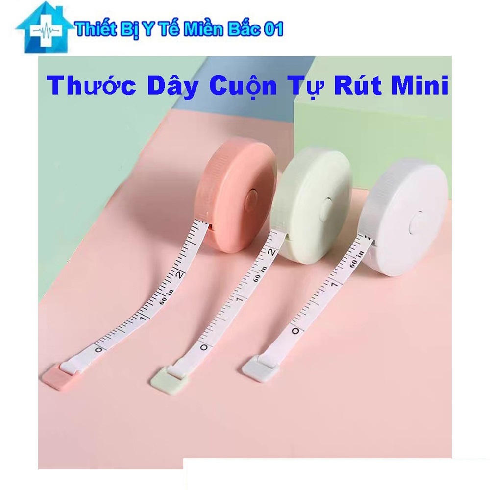 Thước Dây Cuộn Mini Tự Rút 150cm