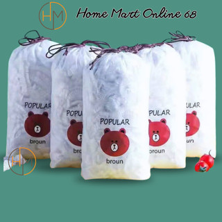 [ Combo 10 túi 1000 Cái ]  Túi màng bọc thực phẩm JYoohome chất liệu PE co dãn có chun siêu dai, Túi gấu bọc đồ ăn HM68