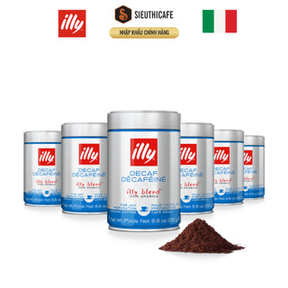 Cà Phê Bột Illy Coffee Decaffeinated  Medium Roasted, Nhập Khẩu Ý - 250gr