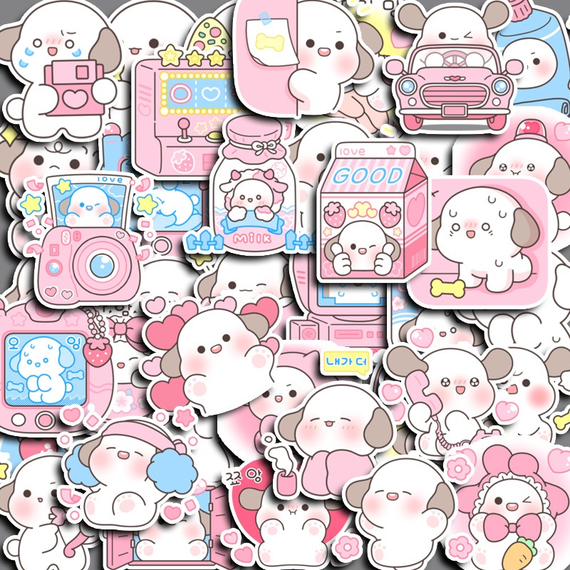 Set 40 Sticker trang trí sổ cute, nhiểu mẩu  khác nhau