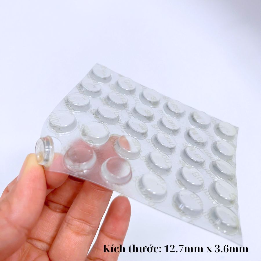 Combo 30 Nút Đệm Cao Su 3M SJ5312 (12.7mm x 3.6mm) - Làm chân đế, Giảm chấn, Giảm xóc