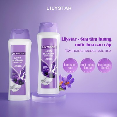 [Mua 2 Tặng 2] Sữa Tắm Hương Nước Hoa Lan Tím Lilystar Lưu Hương Dưỡng Ẩm Và Làm Sach Sâu Chai 300ml