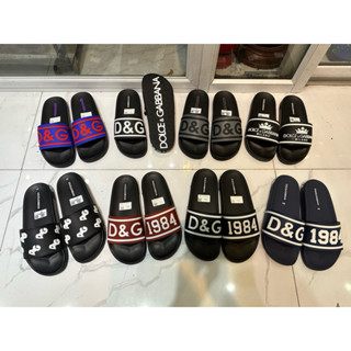 Dép DG nam - dep lê quai ngang Docle 1984 đỏ dành cho nam mẫu thêu độc đáo [ảnh +video tại Monaco Shop]