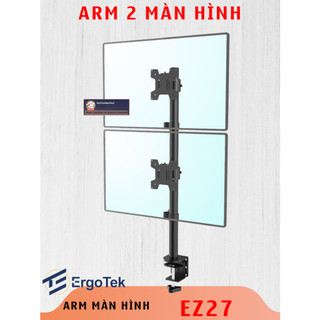  EZ27 M063 - Giá treo 2 màn hình trên dưới - Arm 2 màn cao 80cm - Arm màn hình trên dưới - Ergotek 