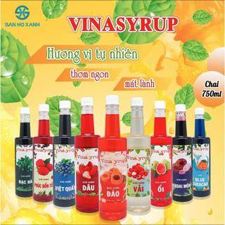 [Sale] Siro Vinasyrup 750ml làm trà trái cây, đá bào, làm thạch, trà sữa,...