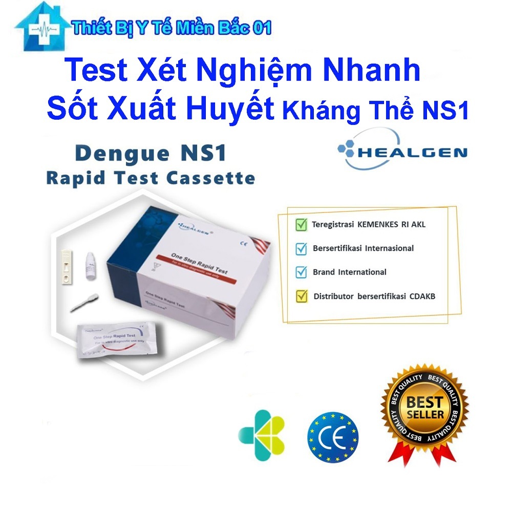 Test Nhanh Sốt Xuất Huyết Kháng Thể Dengue NS1 Healgen