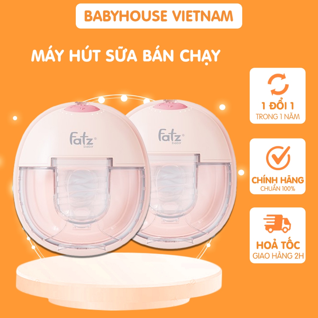 CHÍNH HÃNG | Máy hút sữa Fatz Baby Freemax 8 Plus rảnh tay không dây chườm ấm FB1219TP