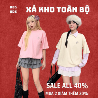 [ XẢ KHO TOÀN BỘ ] Áo thun Daily REGODS form rộng unisex nam nữ cotton 255gsm cổ tròn - TEE Daily REGODS