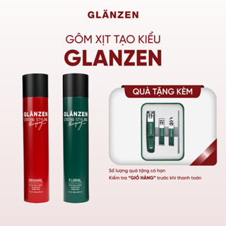 Gôm xịt giữ nếp tóc Glanzen tạo kiểu mềm mại tự nhiên dễ dàng tạo kiểu lại khi đội mũ bảo hiểm 380ml