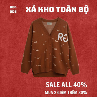[ XẢ KHO TOÀN BỘ ] Áo khoác len cardigan REGODS form rộng unisex nam nữ len dệt - CARDIGAN KNIT RG