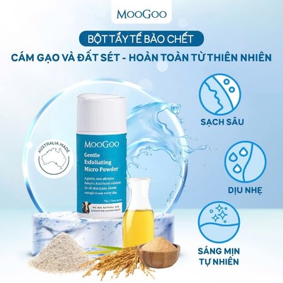 Tẩy Tế Bào Chết Cám Gạo MooGoo 75g Phù Hợp Mọi Loại Da