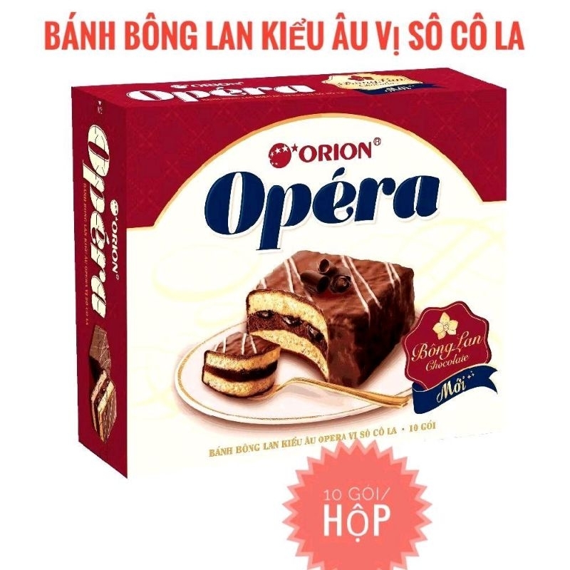 Combo 2 Hộp Bánh Bông Lan Kiểu Âu Opera Orion 280g
