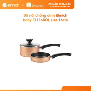  Bộ nồi chống dính Elmich baby EL1168OL size 16cm 